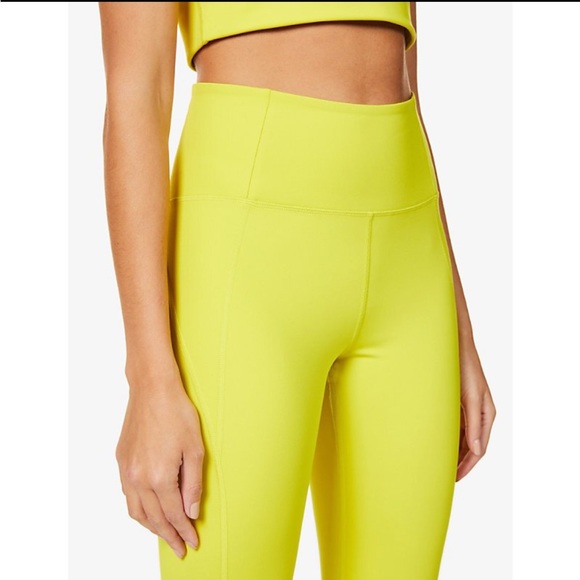 GIRLFRIEND COLLECTIVE | Chartreuse | Compressive 7/8 High-Rise Leggings - Picture 8 of 11